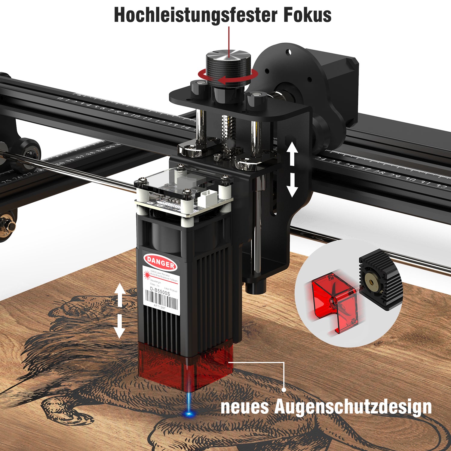 Woxcker LE400 Pro 5.5W Laser Engraver Machine