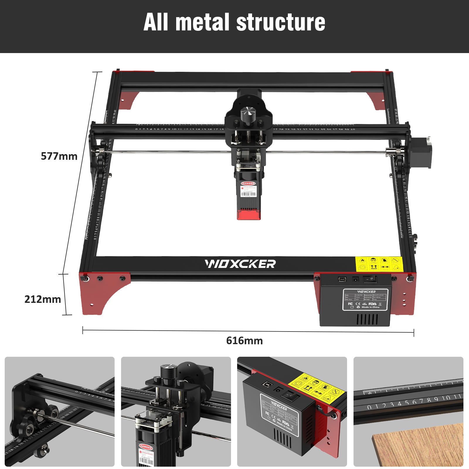 Woxcker LE400 Pro 5.5W Laser Engraver Machine