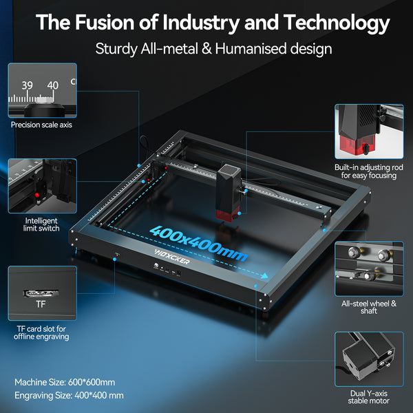 Woxcker JL7 10W Smart Laser Cutter and Engraver