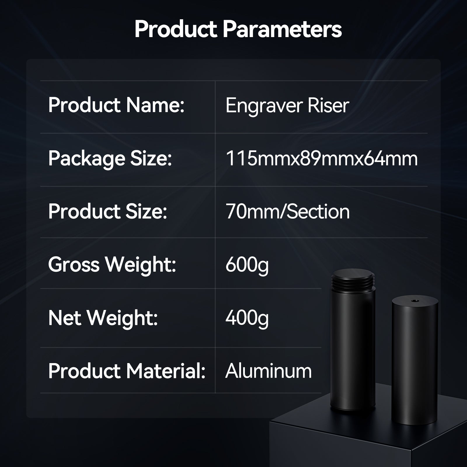 Woxcker Risers for JL7  and LE400PRO (4 packs)